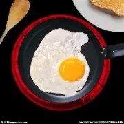 煎蛋不粘锅秘诀：热锅冷油的关键
